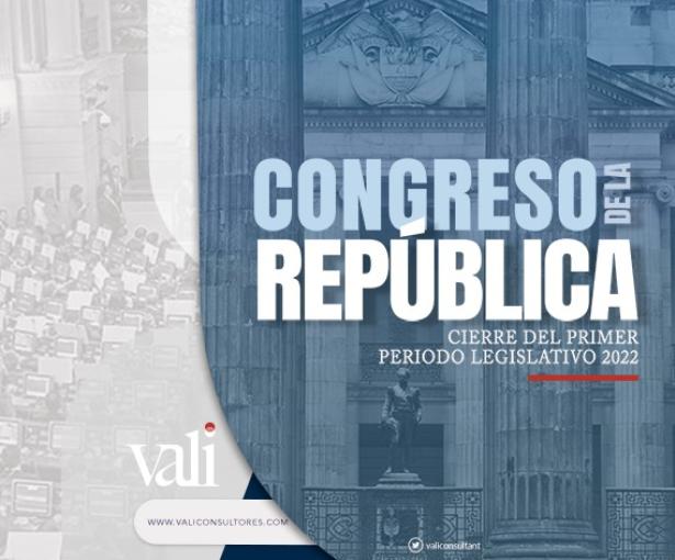 Congreso de la República: Cierre del primer período legislativo 2022